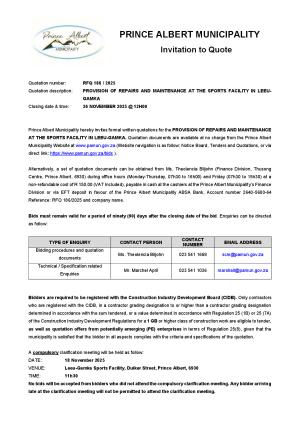 PAMun Bid Notice - RFQ 186_2025 (R&M LG Sports Field)