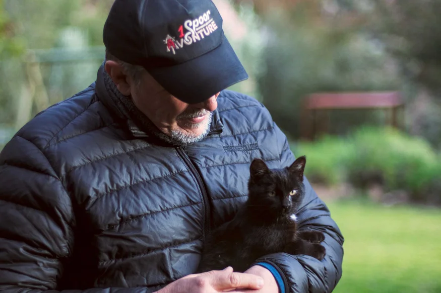 Franswa and kitten