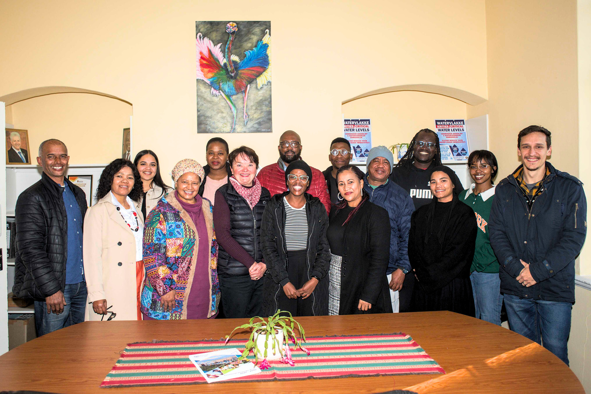 Mayor Jaquet and the team
